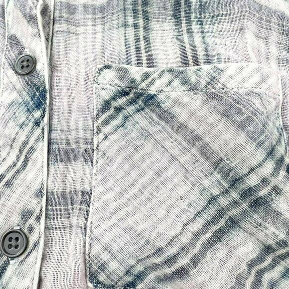 NWT Rails Button Double Gauze Down Shirt - Picture 3 of 9